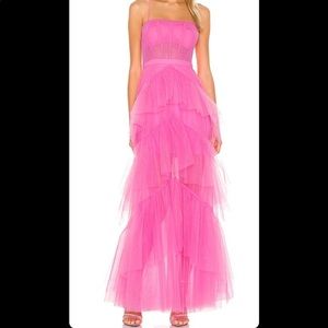 BCBG Max Azria Corset Tulle Gown (pink) NWT